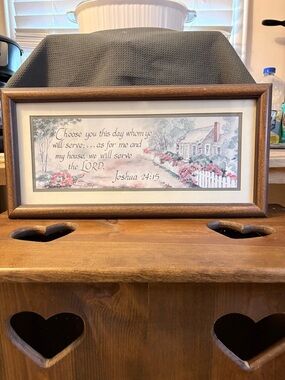 Framed Scripture Wall Art in Muted Pastels
